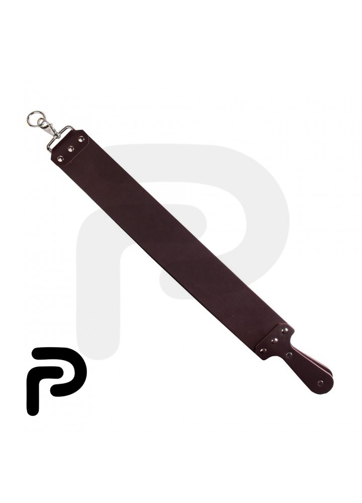 Red Leather Strop with Handle